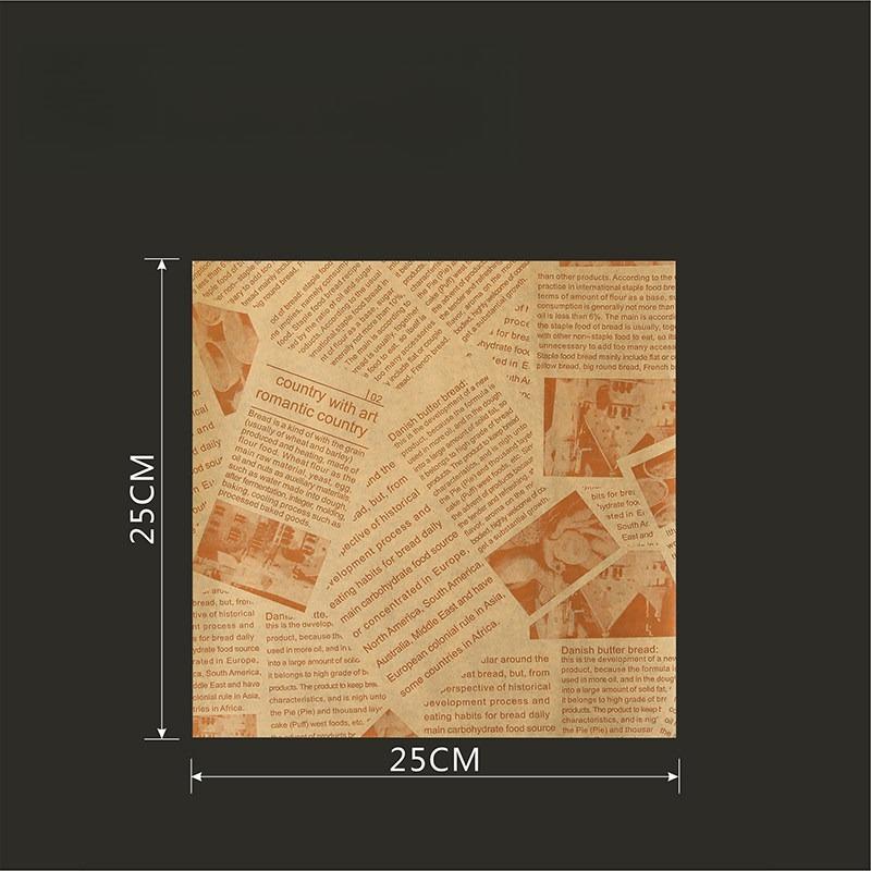 Newspaper Printing Sandwich Wrapping Paper Food Specific Oil Proof Papers French Fries Hamburgers Fried Chicken Bread Pizza Plates Paper Pads