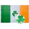 Heavy Duty Ireland Shamrock Flag 3x5 Ft-Longest Lasting Oxford Nylon 210D | Embroidered Clover Leaf | Four Rows Stitching Fly Ends|Irish St Patricks