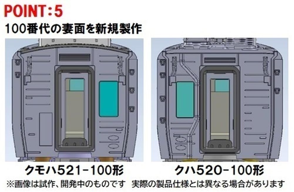 TOMIX N gauge JR 521 100 series Nanao Line set 98134 model train add-on