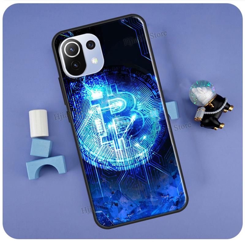 

Чехол с биткойном для POCO F3 F2 F1 M3 M4 X4 GT X3 Pro, чехол для телефона Xiaomi 12 10T 11T Pro Mi 11 Lite Mi 11 Pro