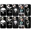 Für iPhone 16 15 X XR Samsung Galaxy S24 S23 Plus Xiaomi Redmi Note 13 12 11 Pro Max 9 10 14 OPPO Huawei Cover The Marvel Punishers Skull Handyhülle