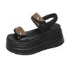 Modes Sieviešu Platformas Sandales JAUNAS Vasaras Dizaineru Zemas Papēžu Masīvi Apavi 8CM Pludmales Iešļūcenes Sieviešu Gladiators Sporta Sandales