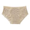 Women S Lace Trim Cotton Underwear Antibacterial Pure Cotton Mid Waist Ladies Panties