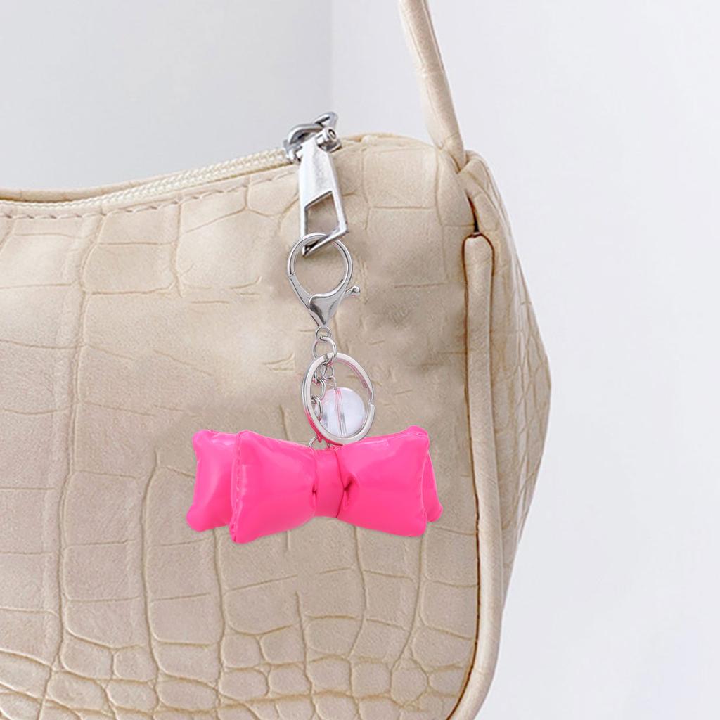 Bowtie Keychain Bowknot Charm Key Chain Butterfly Knot Keyring Detachable Phone Lanyard Ornament for Fashionable Women