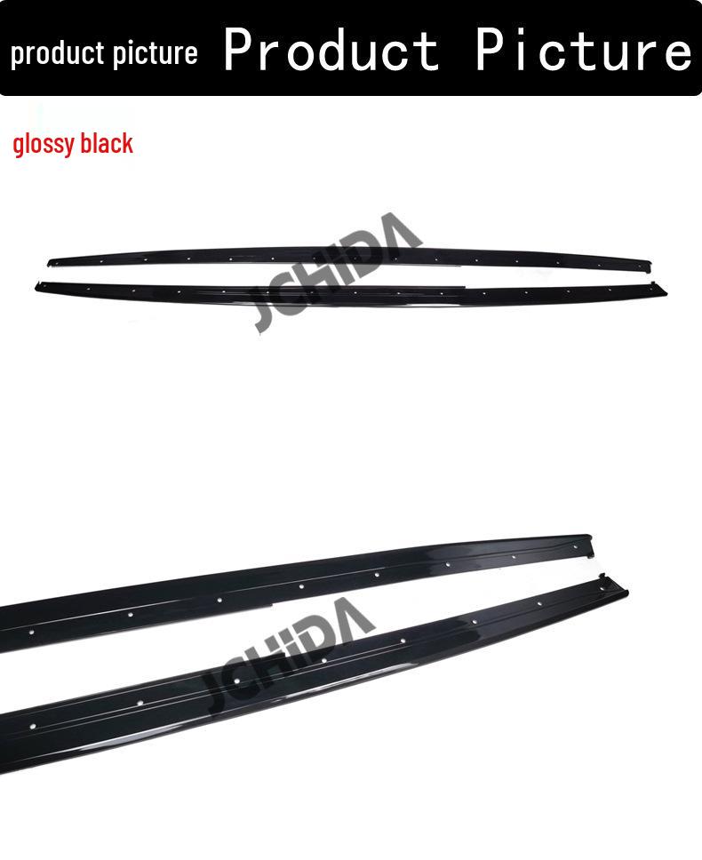 BMW 3 Series F30/F35 Glossy/Matte Black PP Plastic MP Style M Sport Side Skirts