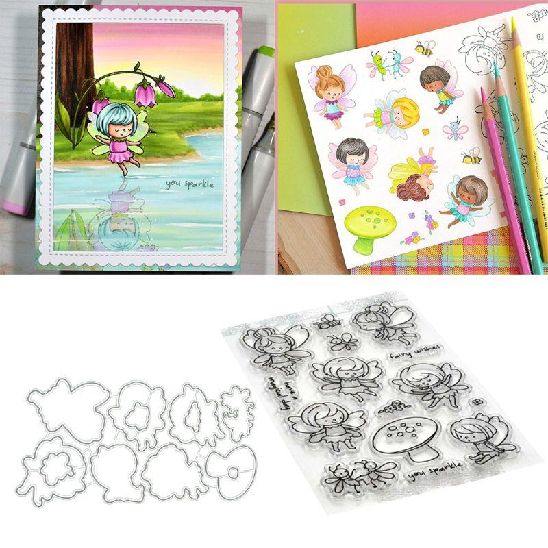 Decorative Girl Clear Stamps Scrapbooking Cutting Dies Stencils Embossing Decorative Girl Clear Stamps Scrapbooking Cutting Dies Stencils Embossing