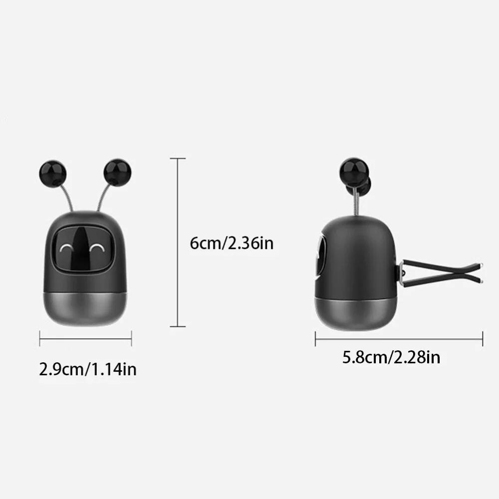 Cute Robot Car Air Outlet Fragrance Cartoon Swinging Air Purifier Interior Decoration - Swing Arm Design