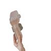Slides Rhenstone Summer Crystals Sandals High Up To 5cm Heel Shoes for Women 2025 Off White Woman Slippers Clear Jewels Designer