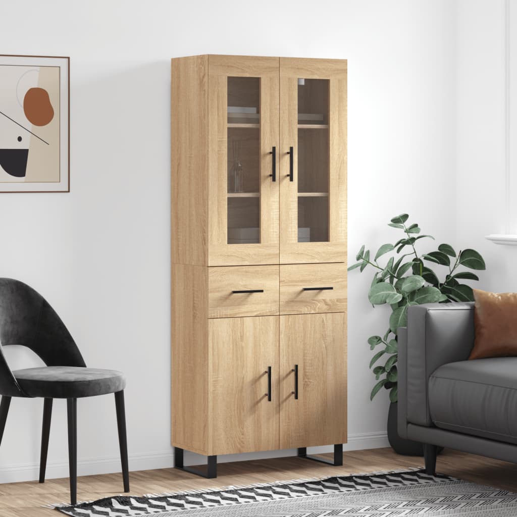 Highboard Sonoma Oak 69.5 x 34 x 180 cm Particleboard