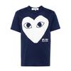 Camiseta Estampada con Corazón Comme des Garçons