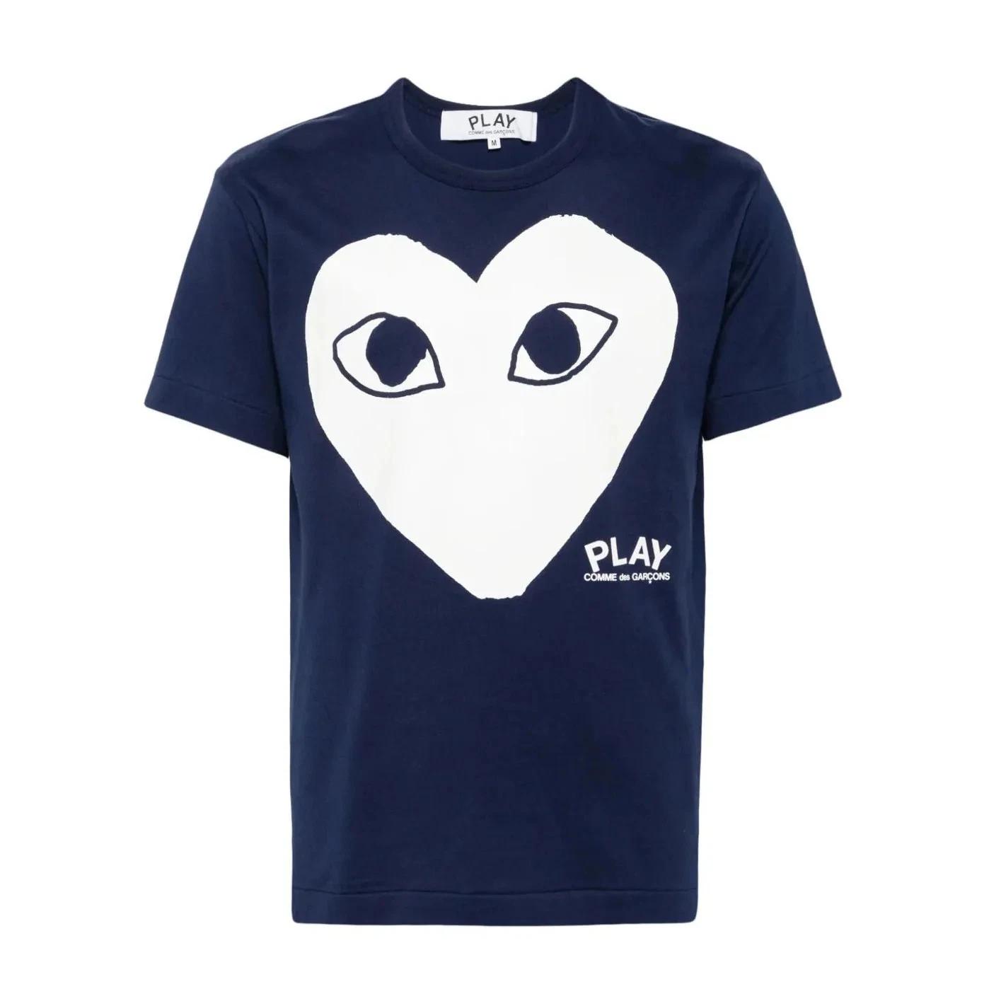Comme des Garçons Heart Printed T-Shirt S