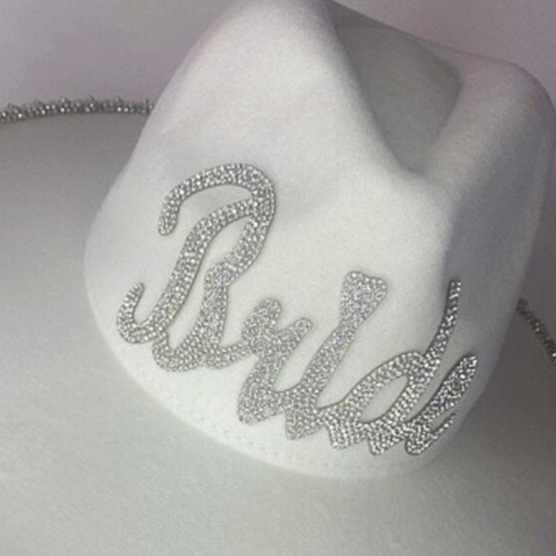 Bridal Cowboy Hat Glinting Tassels Western Cowgirl Hat for Women Girl Photo Props Shimmering Cowgirl Hats Party