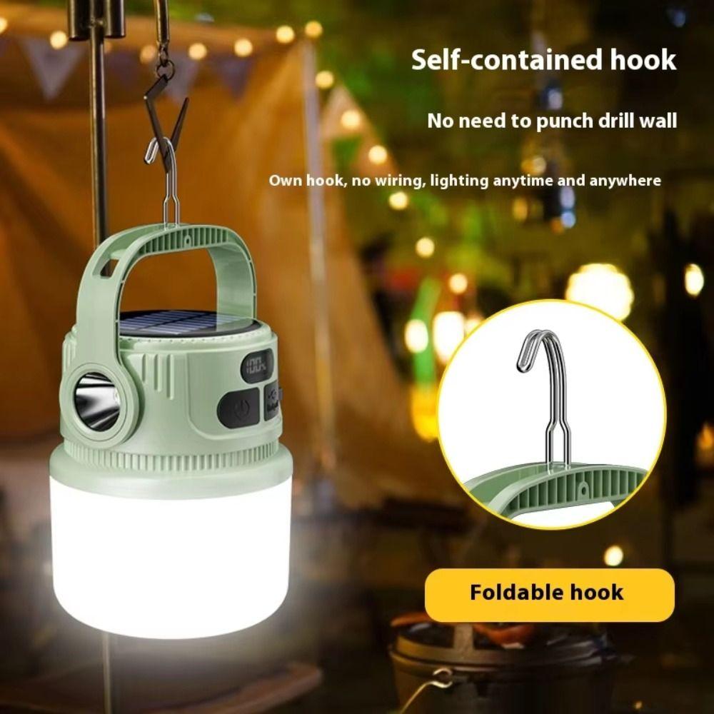 USB Rechargeable LED Solar Camping Light LED Light Tent Light Rechargeable Light  Emergency Use