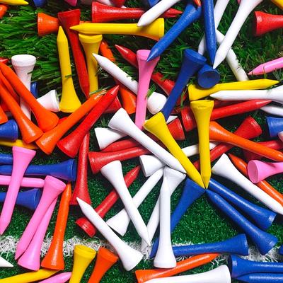 High Quality Wooden Golf Ball Seat, Golf Accessories Mixed Color 100Pcs, Random Color