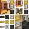 Factory Wholesale Cross-border Diamond Combination Living Room Tv Sofa Background Wall Acrylic Mirror Decorative Wall Sticker