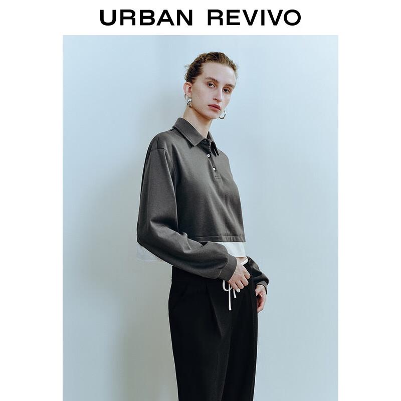 UR Women's Casual Color-block Spliced Sweatshirt