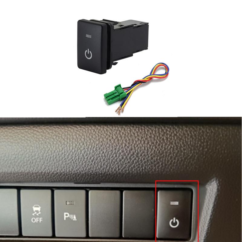 1PC Recorder Monitor Speaker Radar Parking Sensor Front Fog Light Spotlight Tailgate Switch Button For Suzuki Jimny