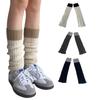Campus Style Leg Warmers Gothic Knit Long Socks Leggings Gaiters Autumn Winter Cuffs Ankle Heaps Socks