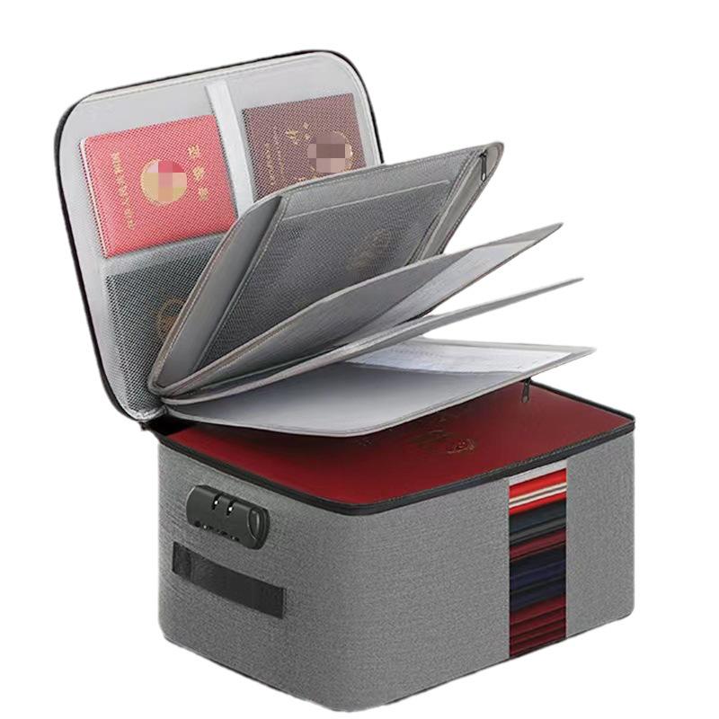 Sac de Rangement Multifonctionnel Grande Capacité pour Passeport et Documents
