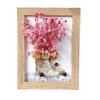 Handmade A4 Photo Frame with Dried Flowers - DIY Kit for Wall Decoration or Valentine's Day Gift