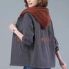 Women's Plus Size Hooded Jacket - New Style, Slimming & Casual for Fall/Winter