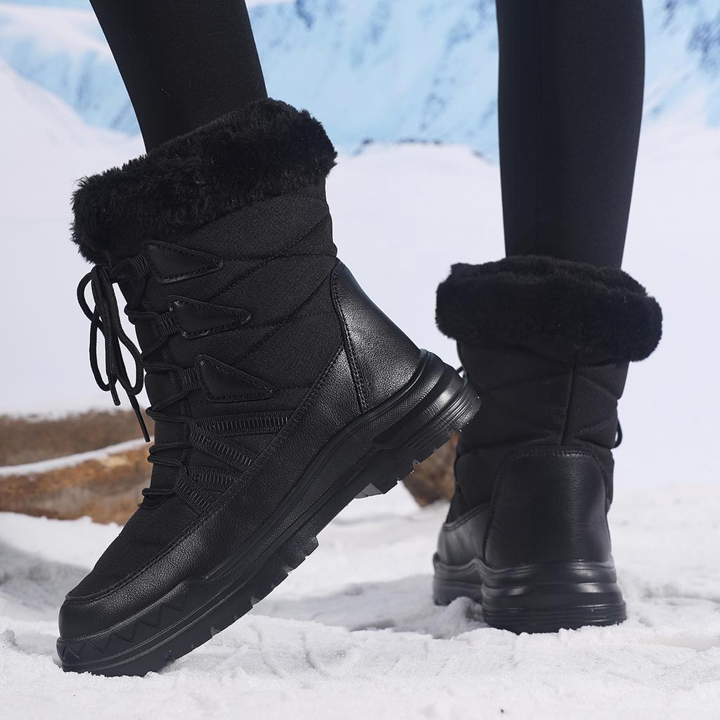 TUINANLE Women Warm Plush Boots Ladies Winter Ankle Boots Women Keep Warm Snow Shoes High Quality