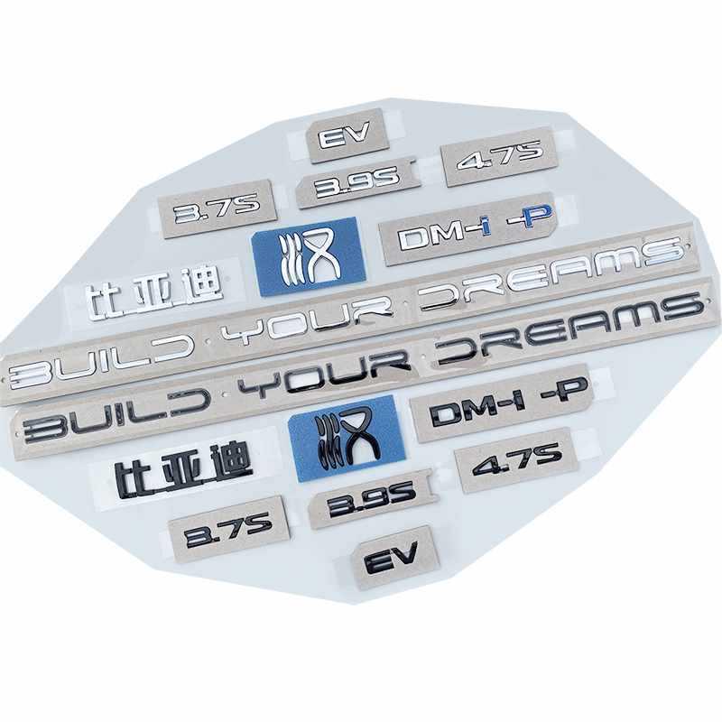 BYD Han Rear Emblem Sticker for EV DMI 3.7S Blacked-Out Warrior Trunk Modification