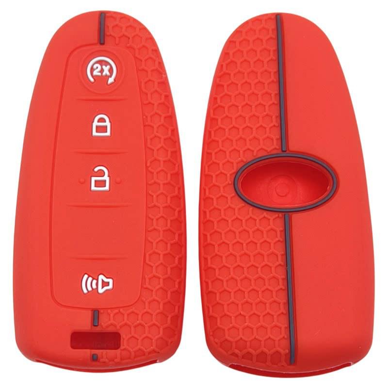 

Ford Edge Key Remote Silicone Protective Cover (3+1 Button) красный