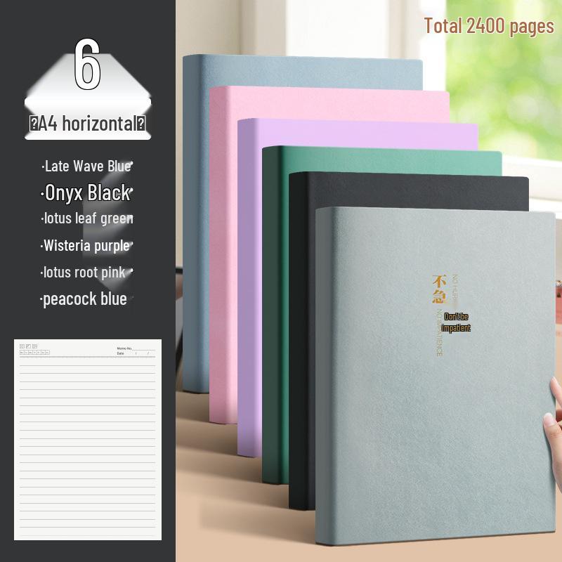 Extra Thick A4 Notebook for Students - Large, Simple Design for High School & University