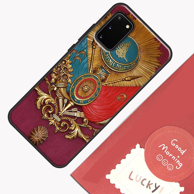 Ottoman Empire Coat Of Arms Case For Samsung Galaxy S22 S21 S23 Ultra Note 20 S8 S9 S10 Note 10 Plus S20 FE Back Cover