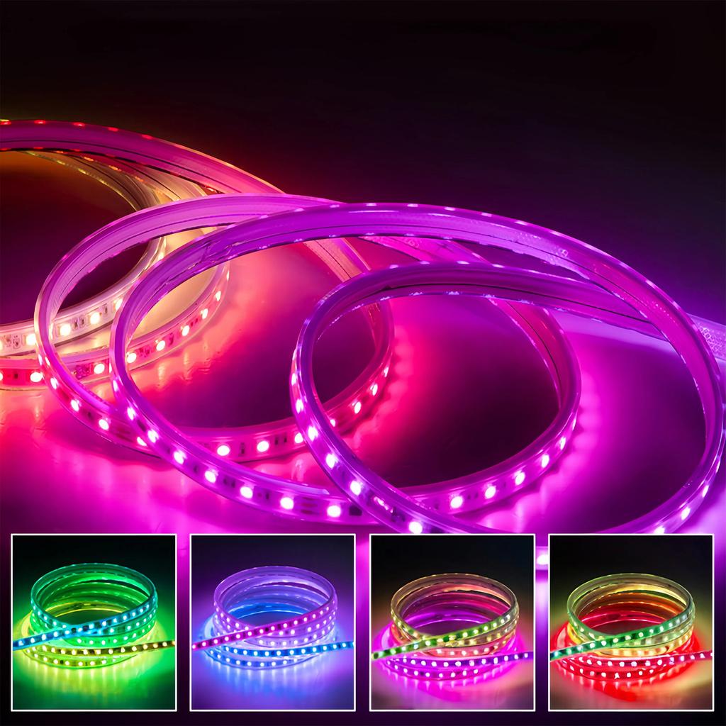LED strip 1m 220V RGB CCT SMD5050 60LED/m 14W/m 10mm