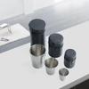 4Pcs Stainless Steel Mini Shot Cups Set with Case for Whisky Wine Camping 30ml 70ml 170ml Portable Travel Drinkware Kitchen Tool