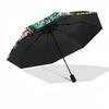 1pc My Hero Academia Boku No Hero Academia Izuku Midoriya Katsuki Bakugo Outdoor Umbrella Automatic Opening and Closing Portable Three-Fold Design 8 B