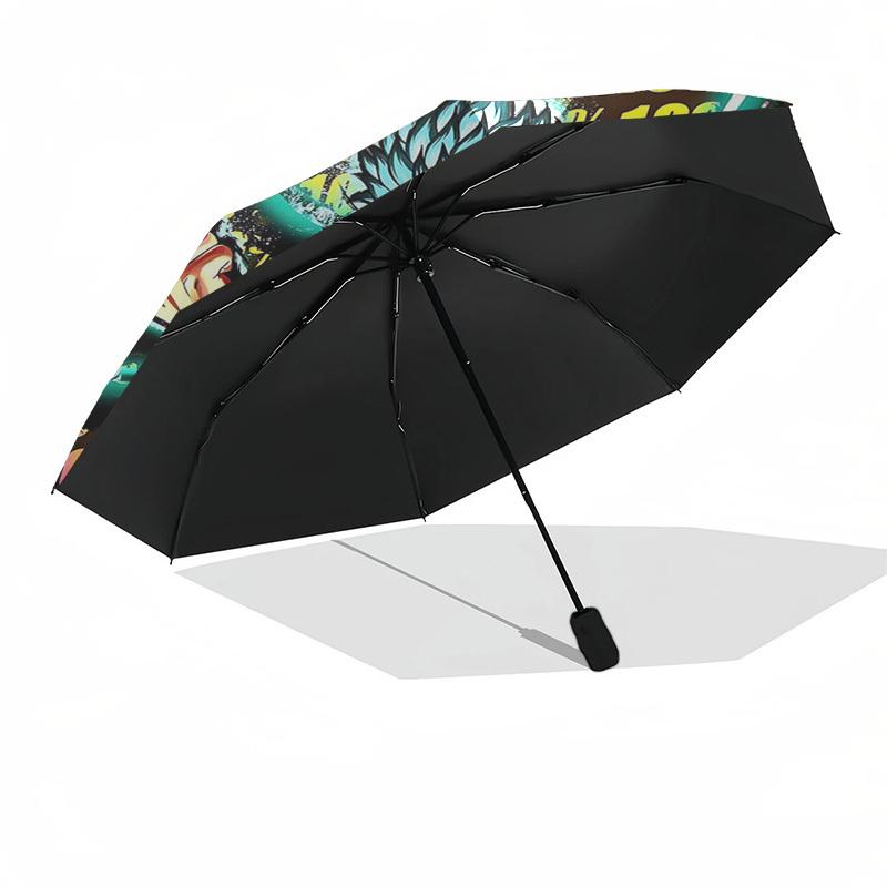 1pc My Hero Academia Boku No Hero Academia Izuku Midoriya Katsuki Bakugo Outdoor Umbrella Automatic Opening and Closing Portable Three-Fold Design 8 B