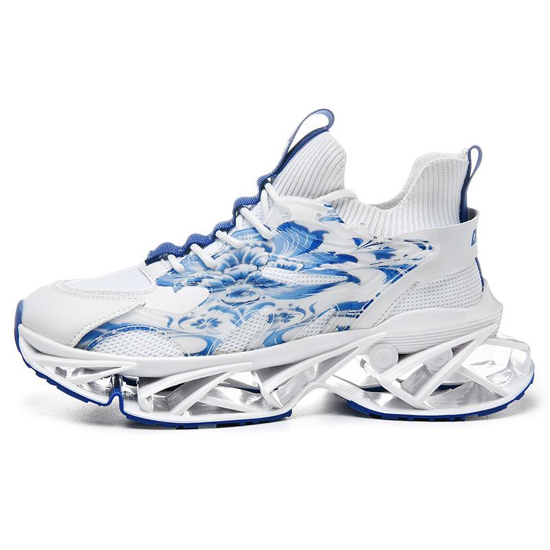 Sneakers Blade Shoes Men's Shoes Flying Weaving Painted Drop Plastic Casual Versatile Fashion Hipster Advanced Trend Shoes