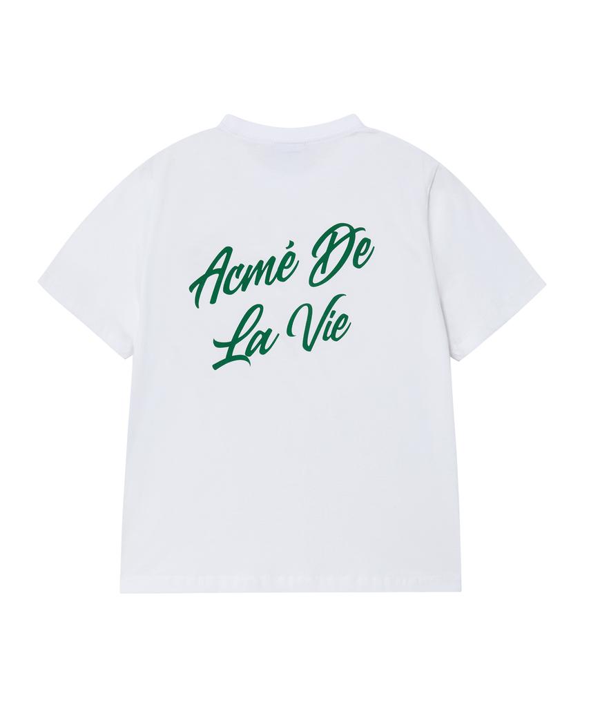 ACME DE LA VIE Woman Script Logo Printing Short Sleeve T-Shirt (3 Color)
