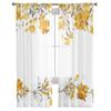 Blumen Pflanzen Aquarell Gardinen für Wohnzimmer Küche Fenster Vorhänge Schlafzimmer Tüll Voile Vorhänge