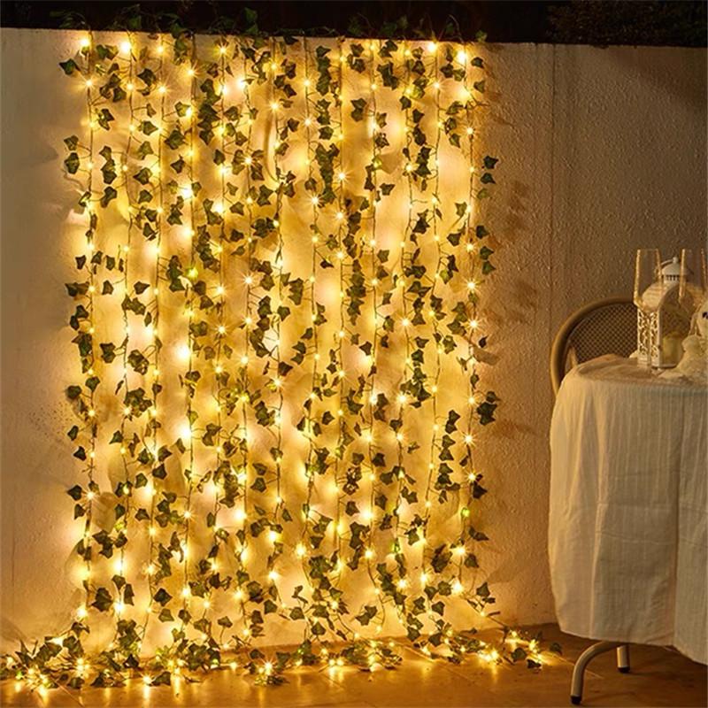 LED Pothos String Lights: Greenery Light Strip for Bedroom & Table Decoration