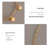 European Tassel Anklet: Titanium Steel, 18K Gold Leg Chain Foot Jewelry - S113