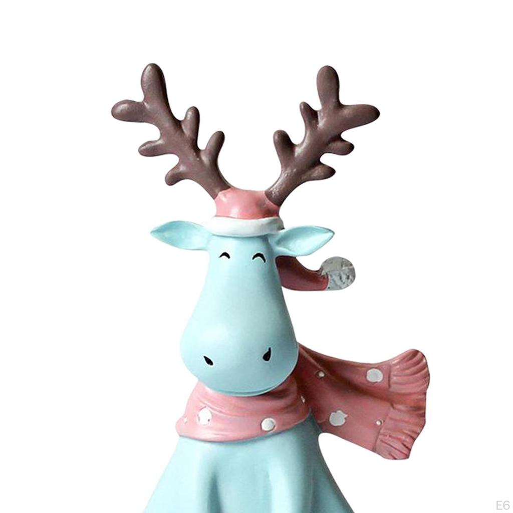 Figurine Statue Elk Animal Sculpture Decorations
