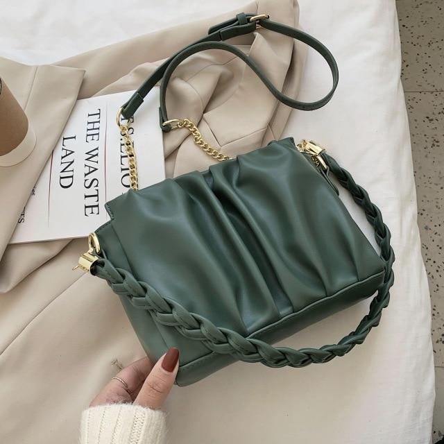 Folds Design Piccole borse in pelle Pu per le donne 2021 Tracolla  intrecciata Borse a tracolla a tracolla Borsa a mano a catena da viaggio  acquista in modo economico — spedizione gratuita,