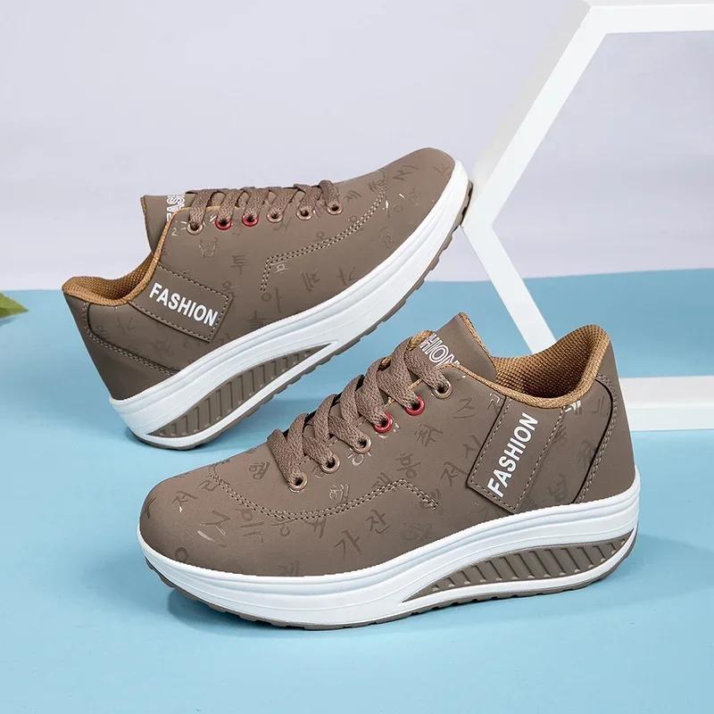 Mode Femme  Nouveaut É Women's Tennis Casual Sports Shoes Design, Vulcanized Shoes, Thick Soled Platform Hiking Shoes