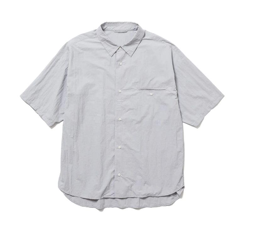 CANE SHIRT (HOLI) Men's Short Sleeve Shirt, Size M, A.GRY Gray