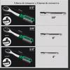 Fly Ratchet Wrench Set: Large, Medium, Small - 24T Straight, 72T Bent, Quick Release, Reversible, Auto Repair Tools