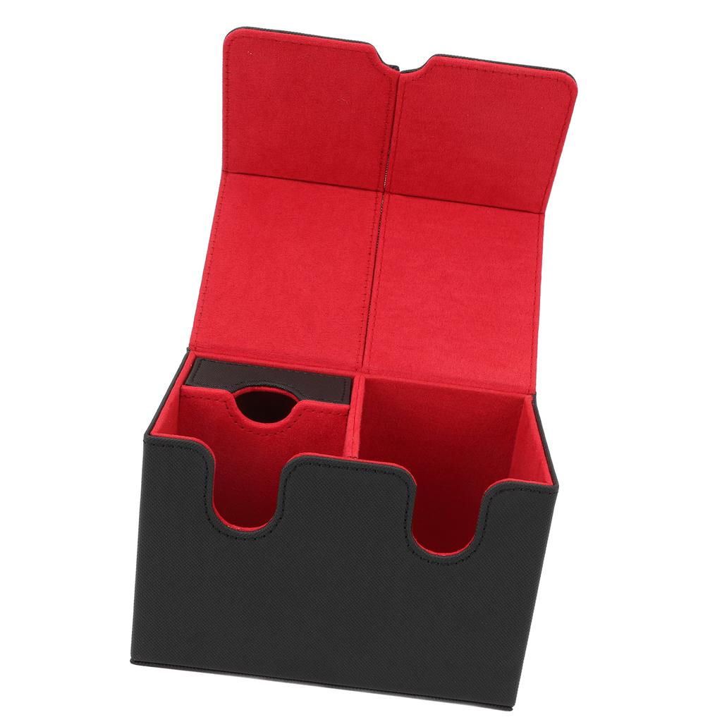 Card Deck Box PU Leather Magnetic Card Storage Holder   Case Fits 160 Cards for Trading Cards Tarot Cards