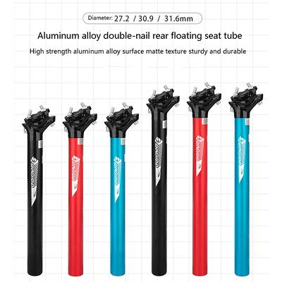 Mountain Road Bike Seat Post Bicycle Seatpost 27.2/30.9/31.6*400Mm Aluminum Alloy Double Nail Cycling Seat Tube Bicycle Parts