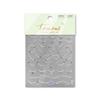 5D black and white lace stripe nail art sticker high quality comes with pearl diamond gemstone design sticker decorative sticker