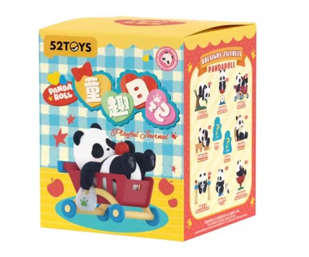 

New Panda Roll Blind Box Children Fun Diary Action Figures Cute Mini Doll Trendy Desktop Ornament Birthday Gifts 52TOYS s Poseable Articulated Scale
