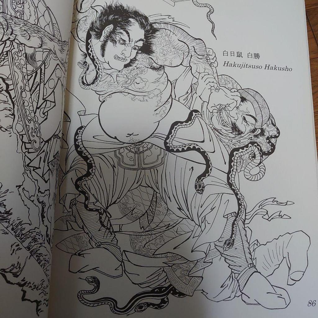 [USED] Tattoo Book: Kuniyoshi Suikoden Sketches, Original Tattoo Drawings, Tattoobooks