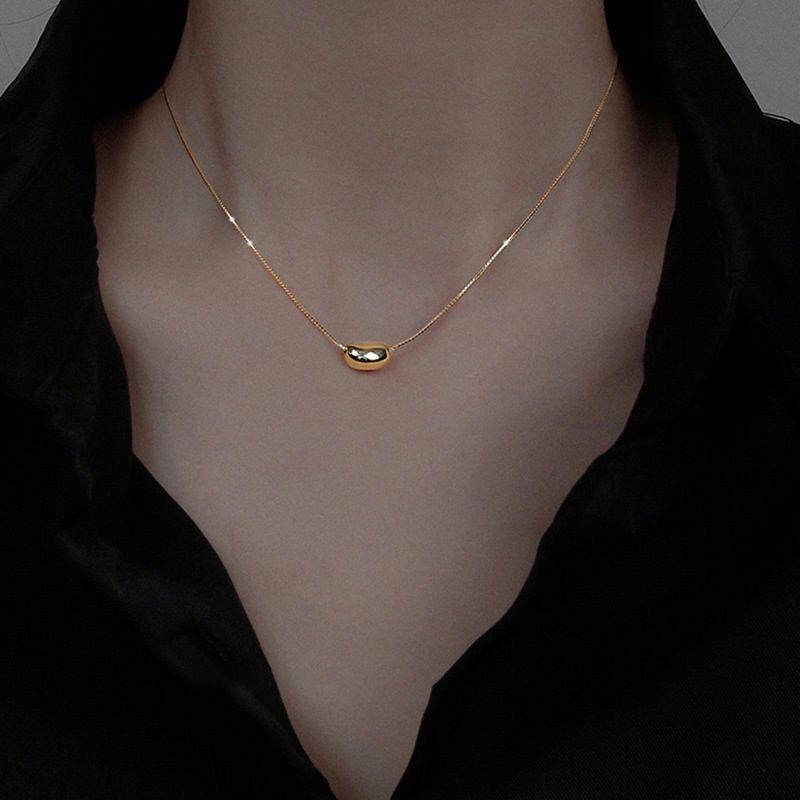 

Простое ожерелье Doudou своими руками из акации Dou из титановой стали, простая цепочка на ключицу, универсальный подарок на День матери для девушки